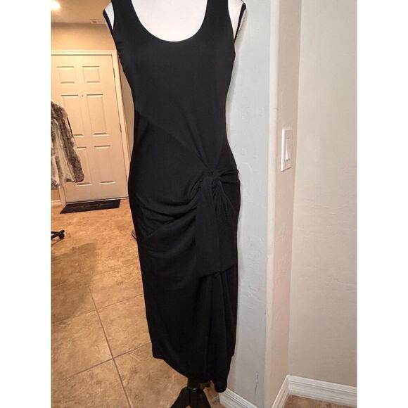 I.N.C. International Concepts Women's Tie Front Midi Dress Black Size Small 4-8 - Picture 10 of 12